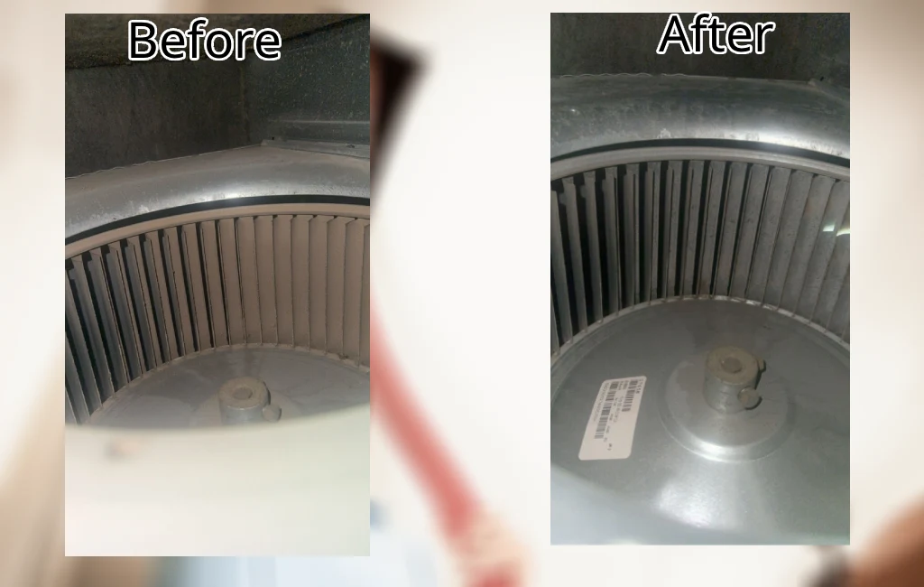 Before After Lara Air Duct Cleaning